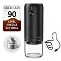 Rechargeable Electric Burr Coffee Grinder with Stainless Steel Conical Burr, Black A28730