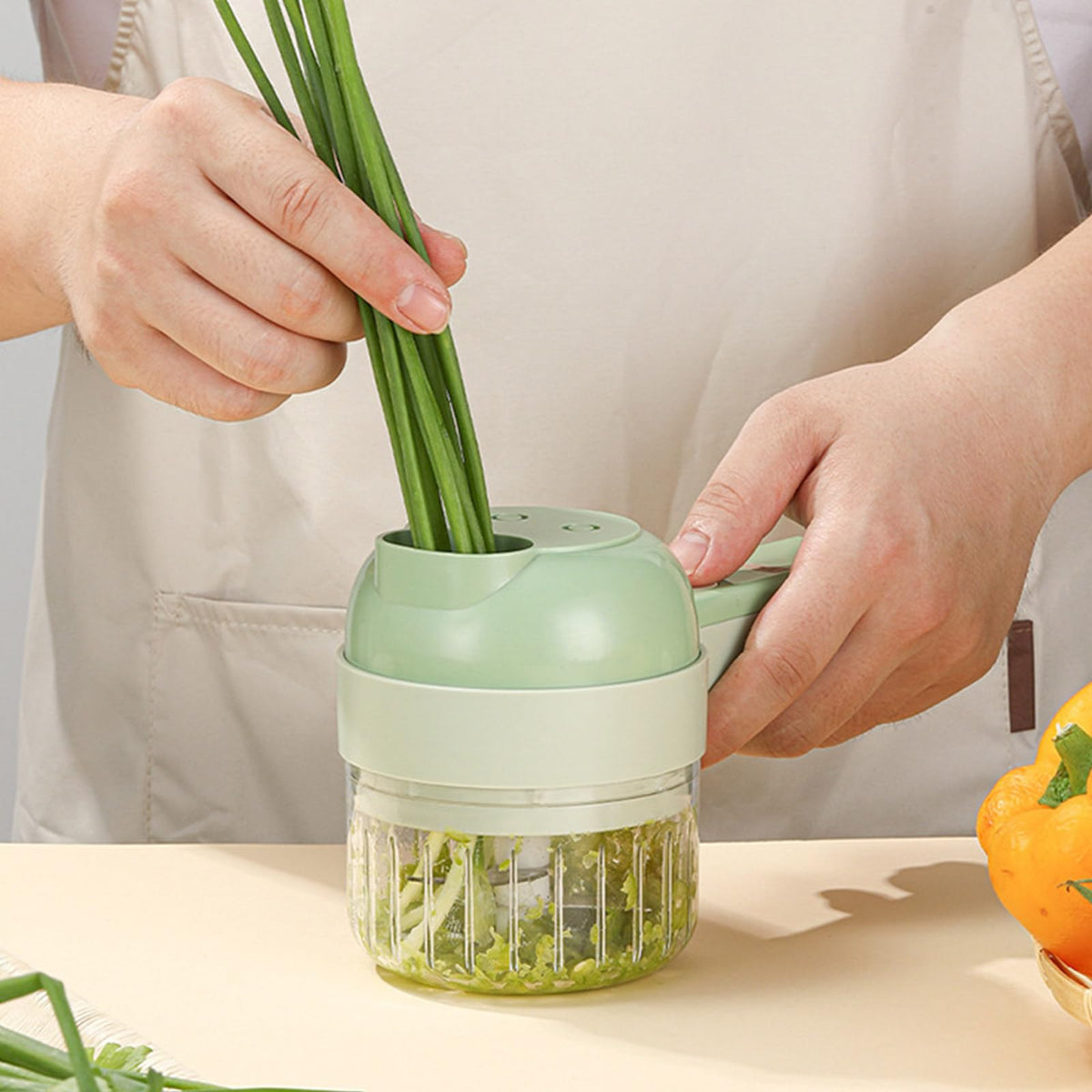 4 In 1 Cordless Electric Vegetable Cutter U160139