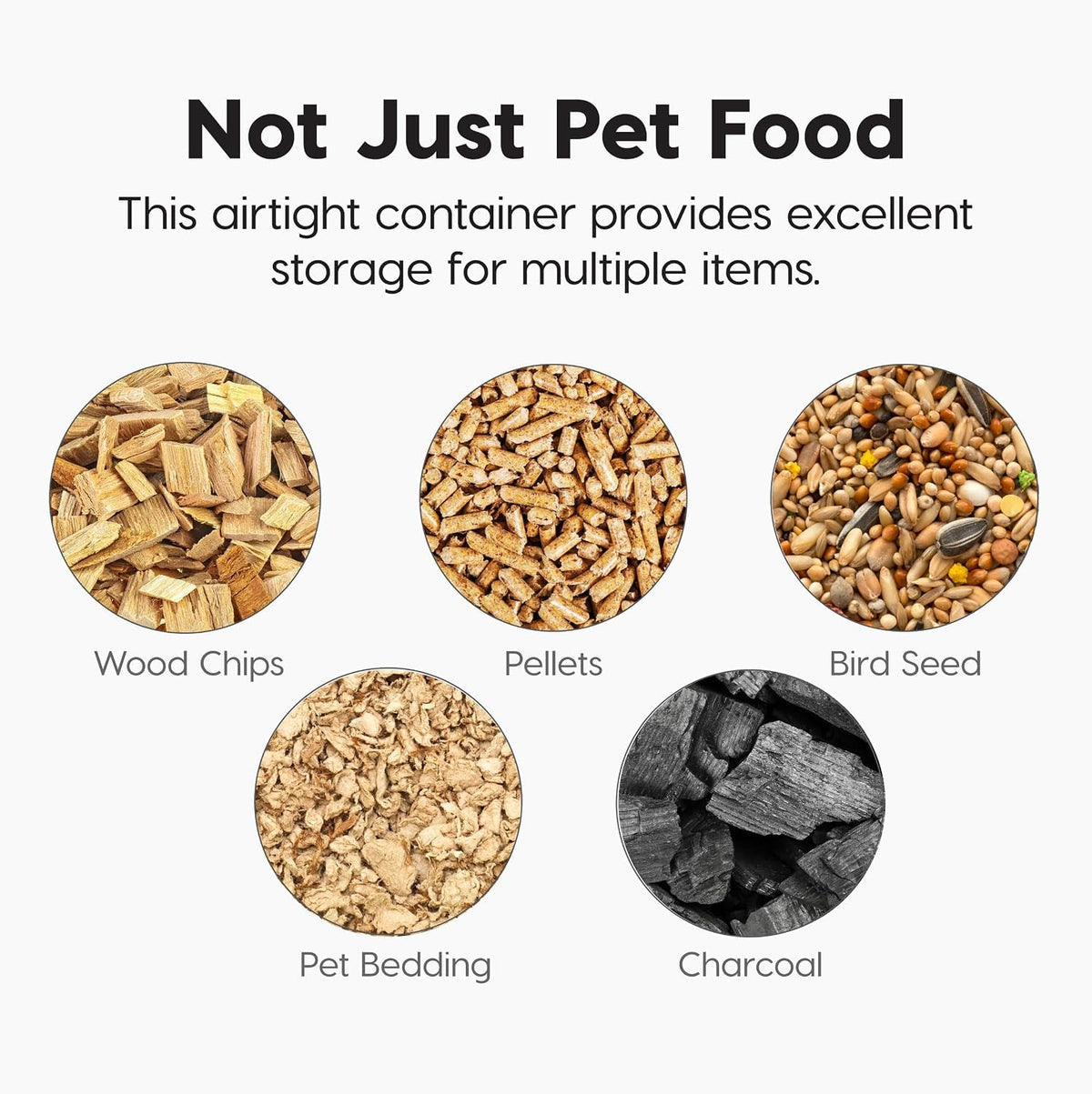 Dog Food Storage Container Up to 13 lbs Smoke B4488
