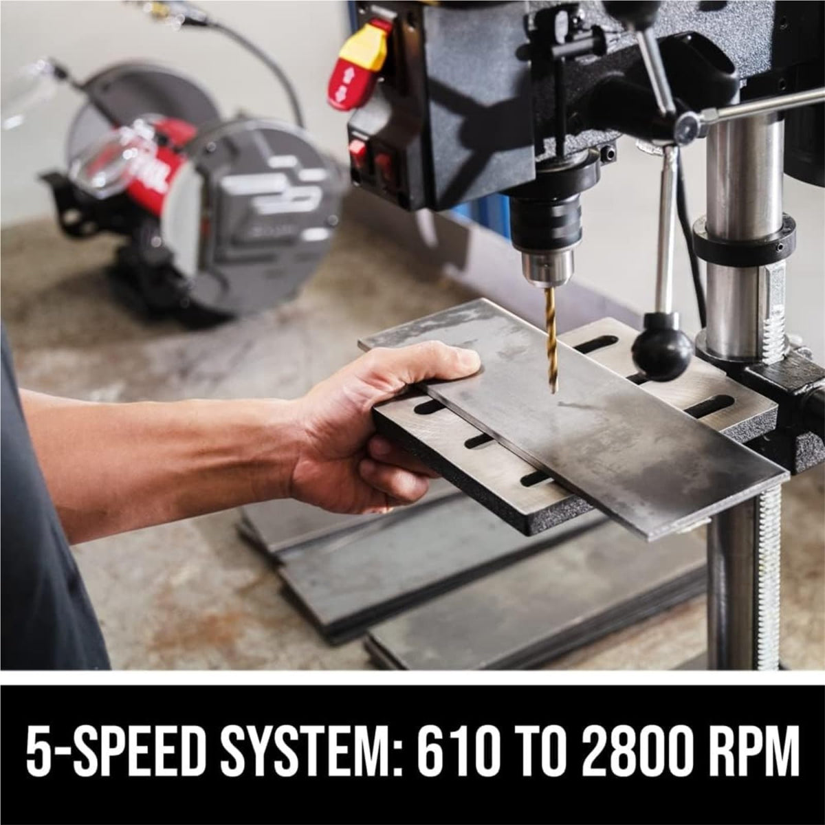 10 In. 5-Speed Benchtop Drill Press F49561
