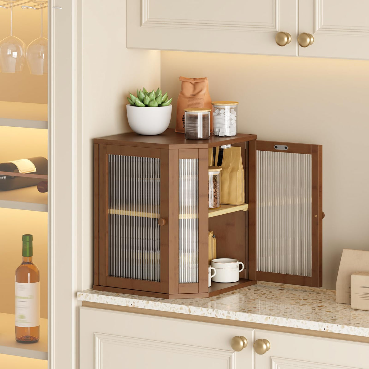 Bamboo 2-Tier Bread Box G457