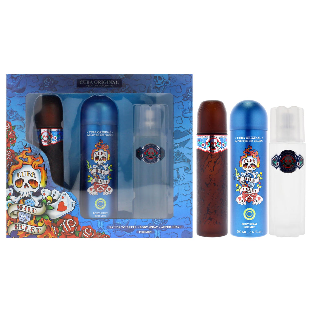 3 Pieces Eau de Toilette After Shave Body Spray Gift Set P880