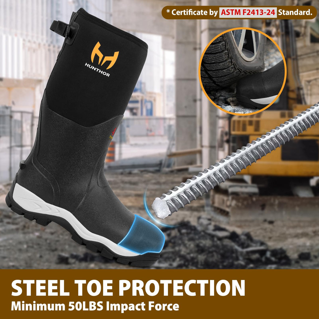 Steel Toe Waterproof Rubber Work Boots F459115