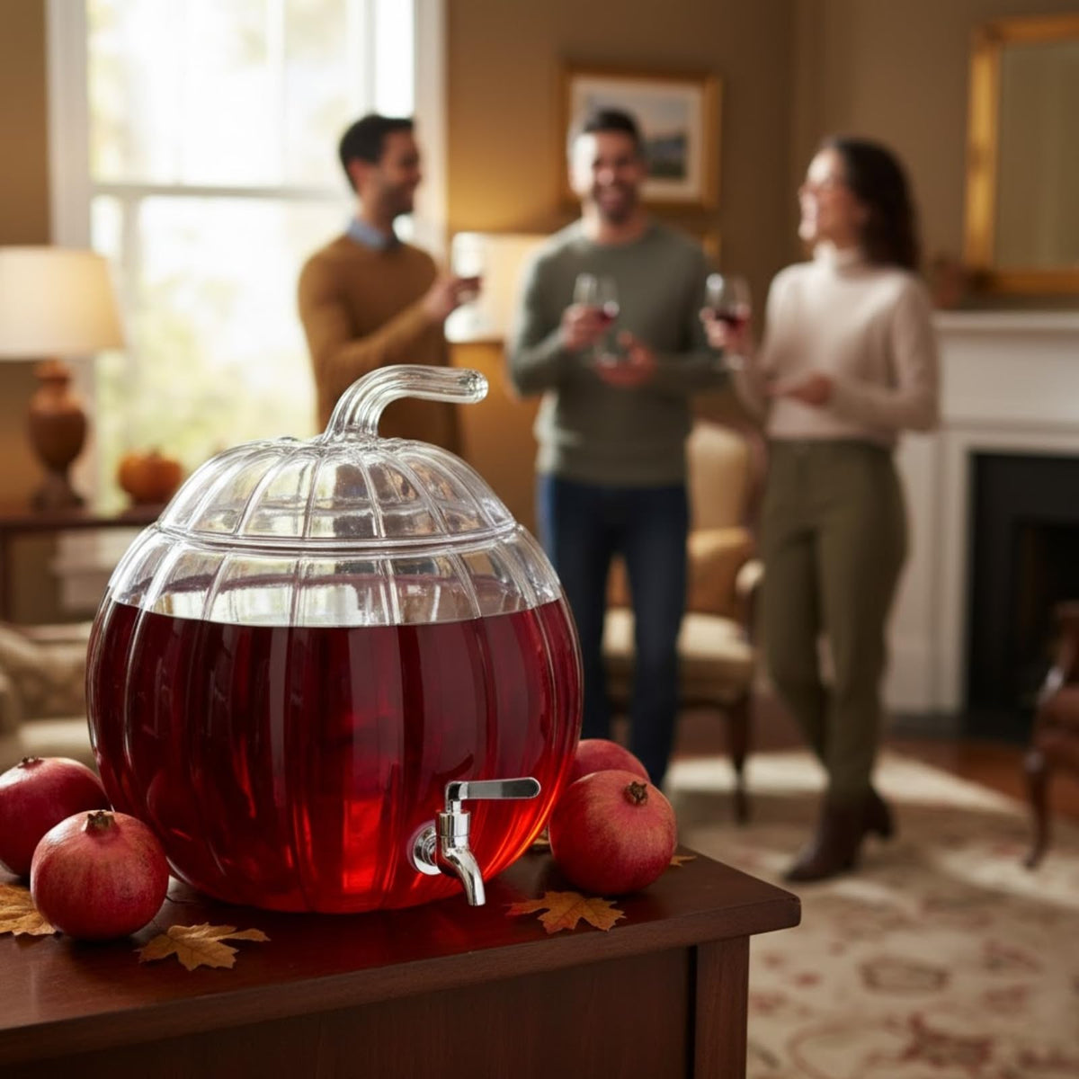Glass Pumpkin Drink Dispenser 2 Gallon C645148