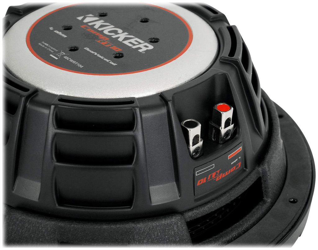 10in 1600W Slim Shallow Car Subwoofers with Mono Amplifier and Wire Kit A156