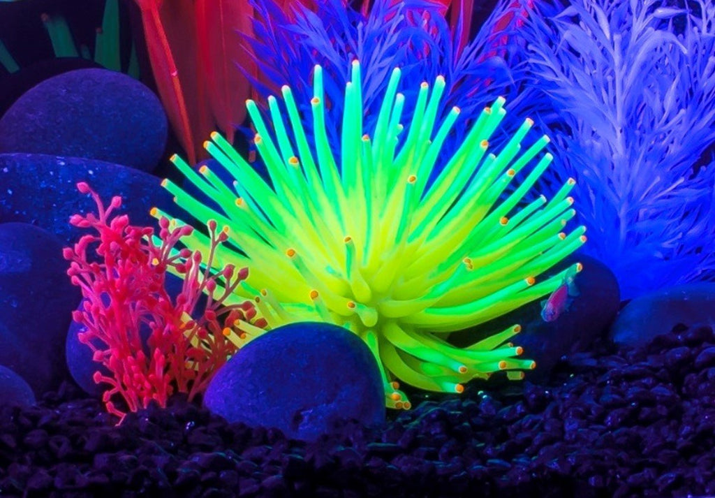 Yellow Anemone Aquarium Ornament S677