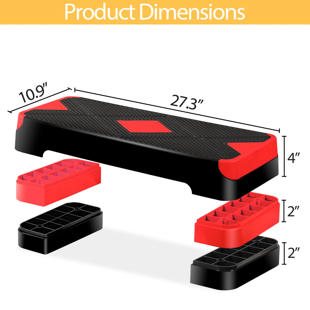 Adjustable Aerobic Stepper with Risers A840