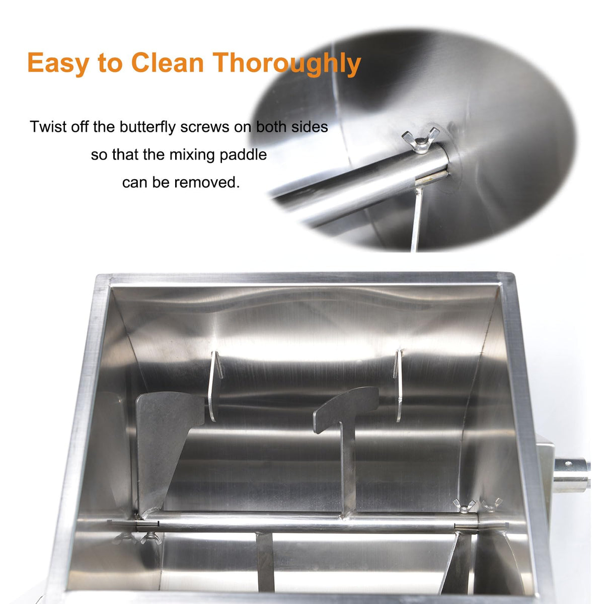 Stainless Steel Sausage Stuffer and Meat Mixer W8737