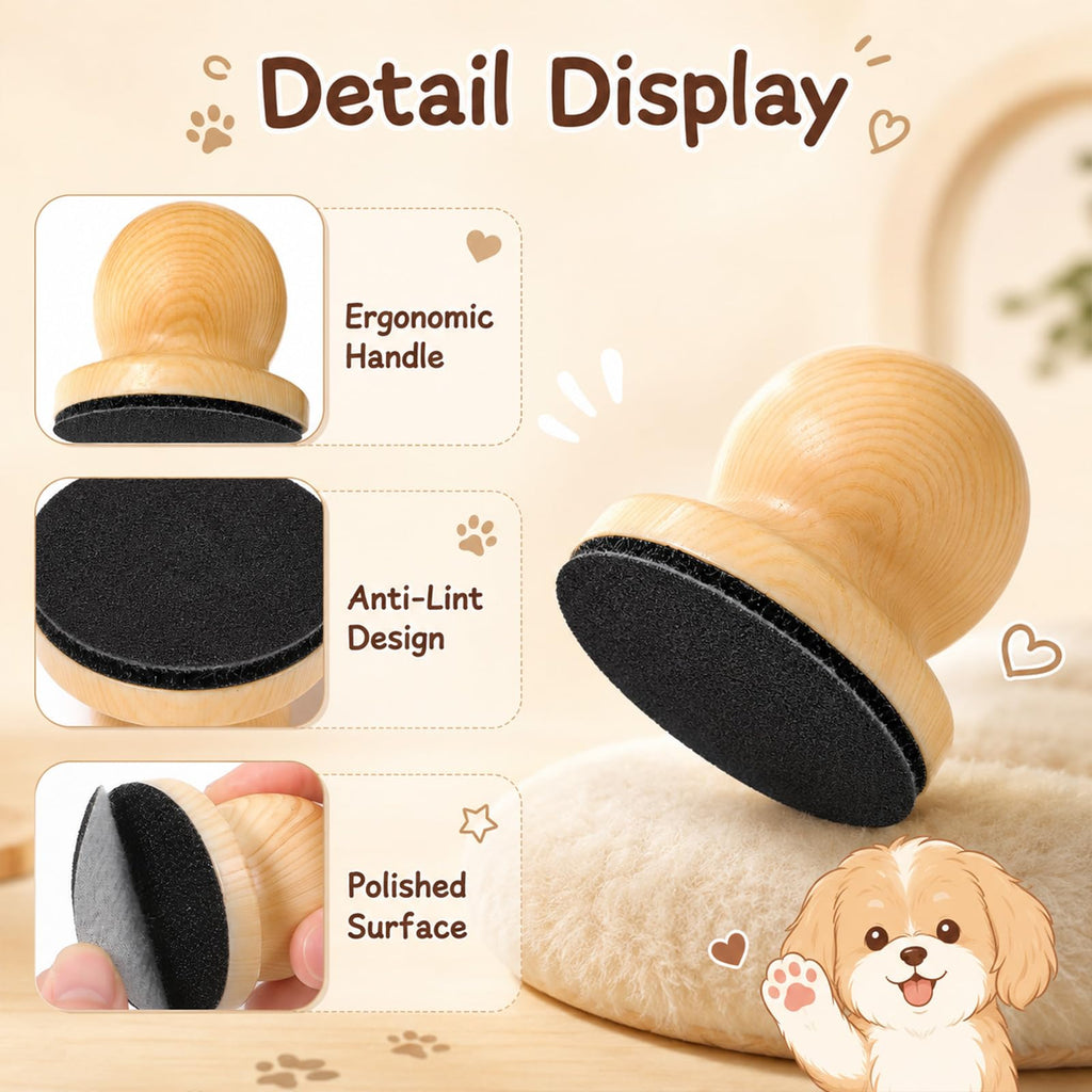 Wooden Dog Nail File Grinder with 4 Sanding Pad G1441