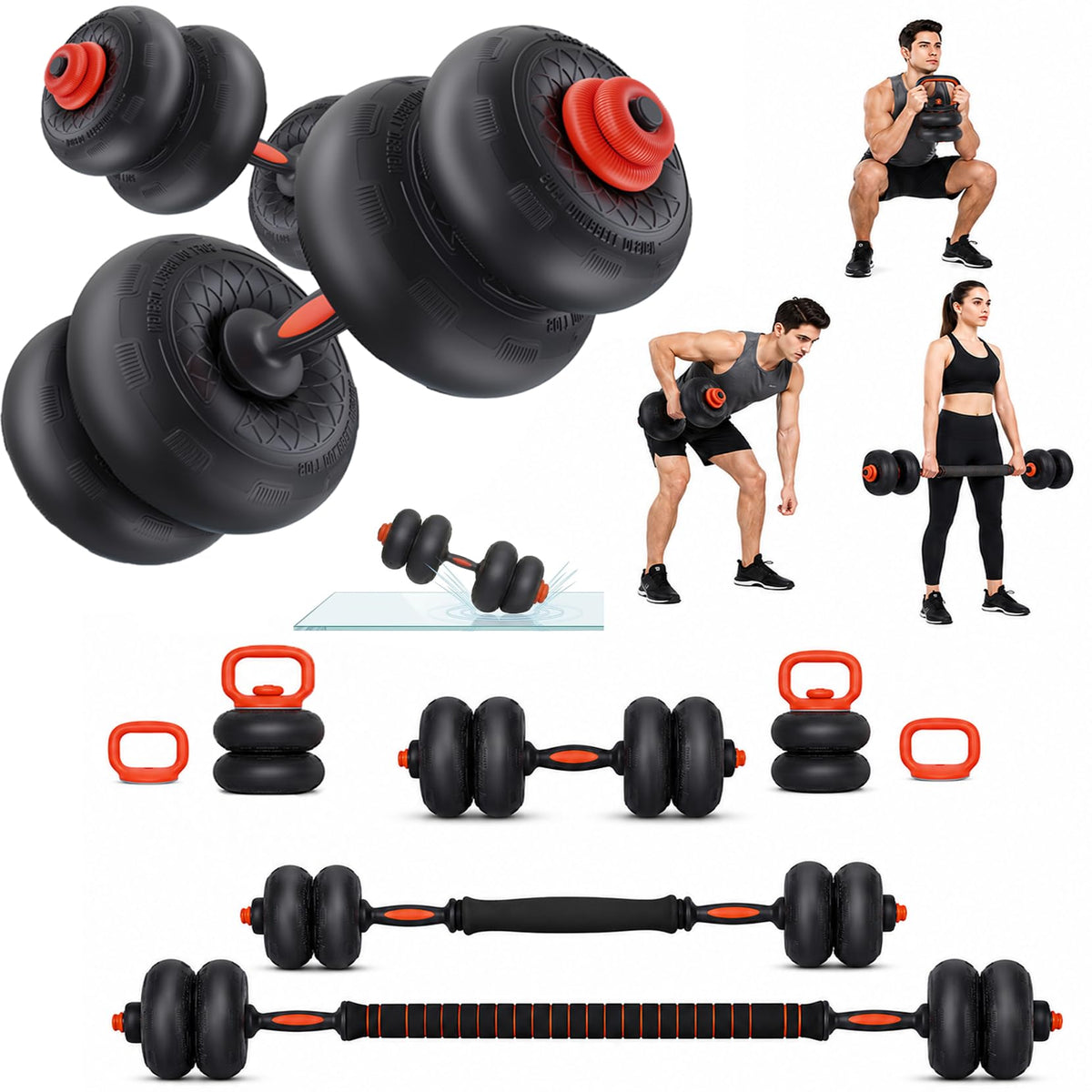 Adjustable Dumbbell Set with Connector C885735