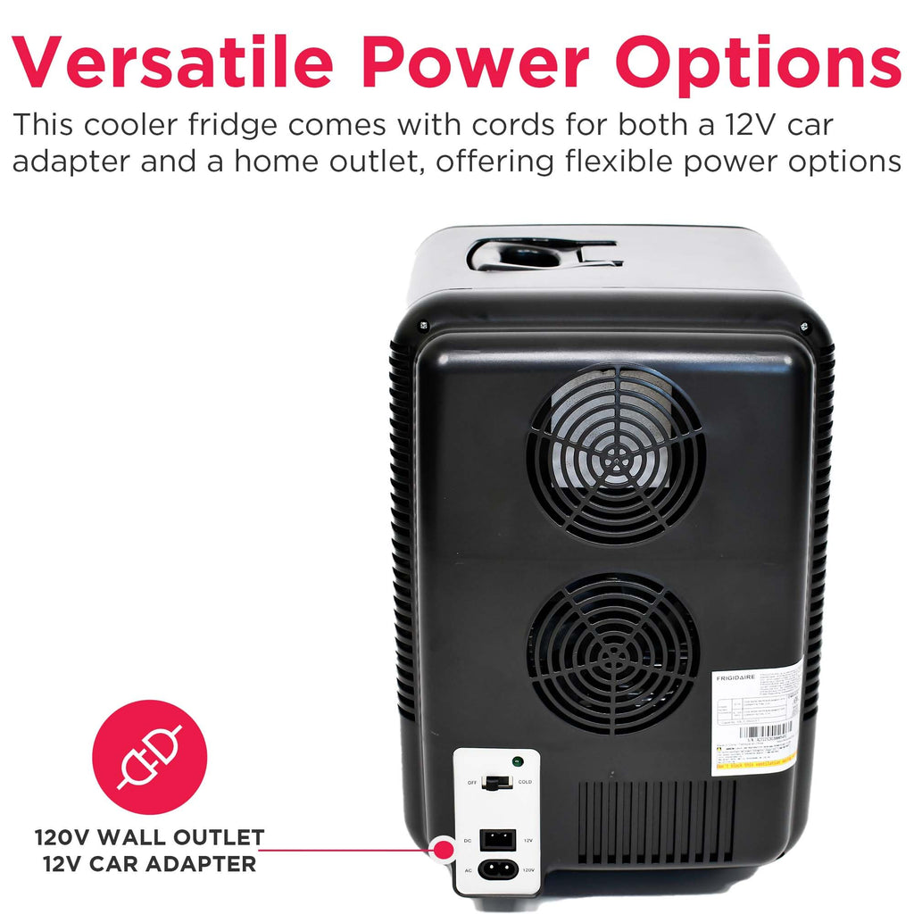 10L Brushed Black Stainless Mini Personal Fridge Cooler M753