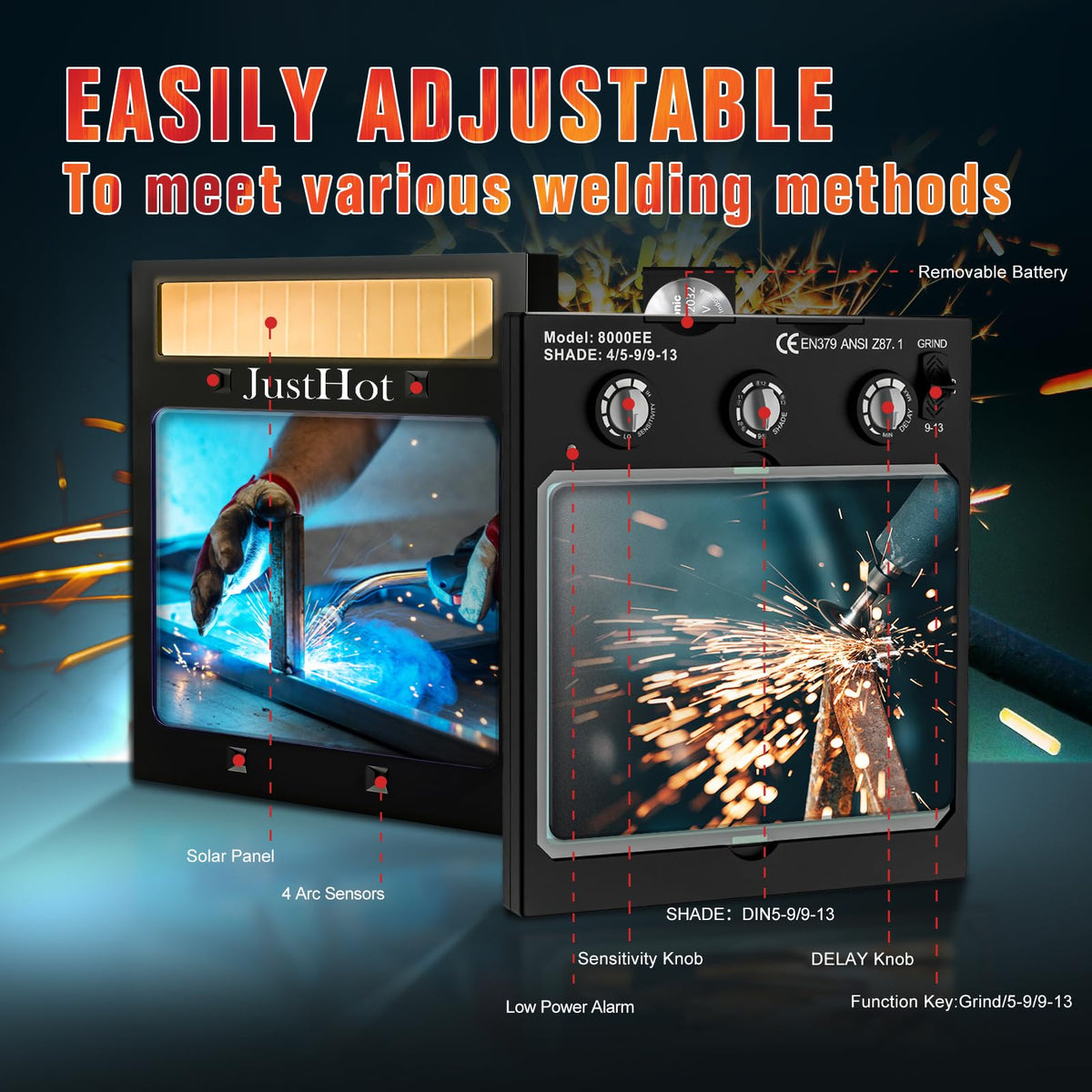 Auto Darkening True Color Welding Lens D672