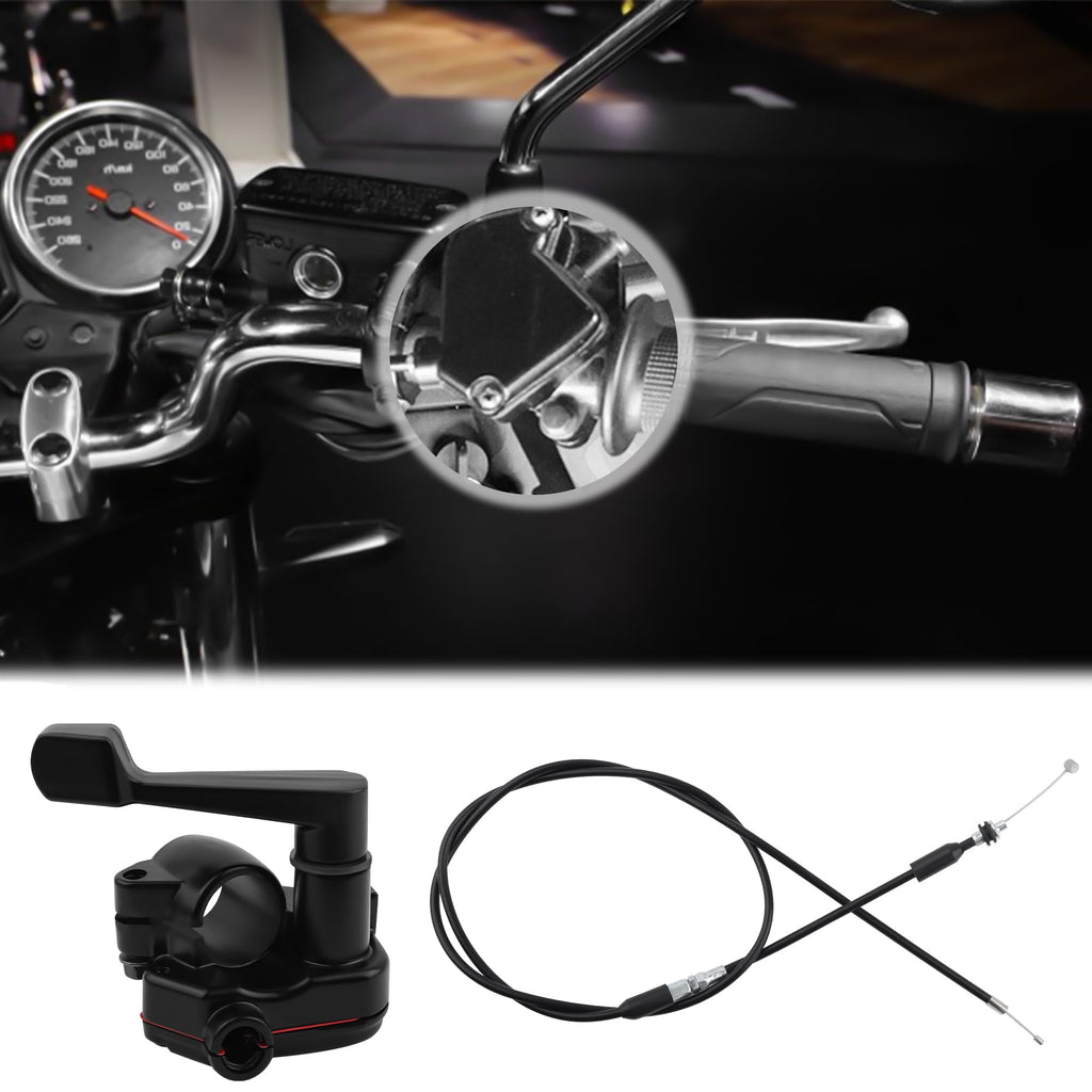 22mm Thumb Throttle Kit with Cable Aluminum Motorcycle ATV B622340