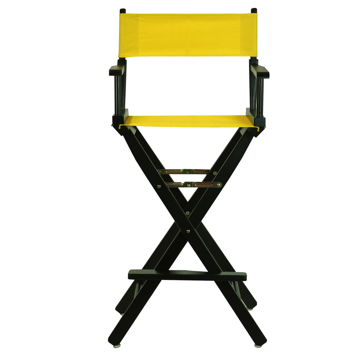 Director Chair Bar Height Black Frame Gold Canvas T9845
