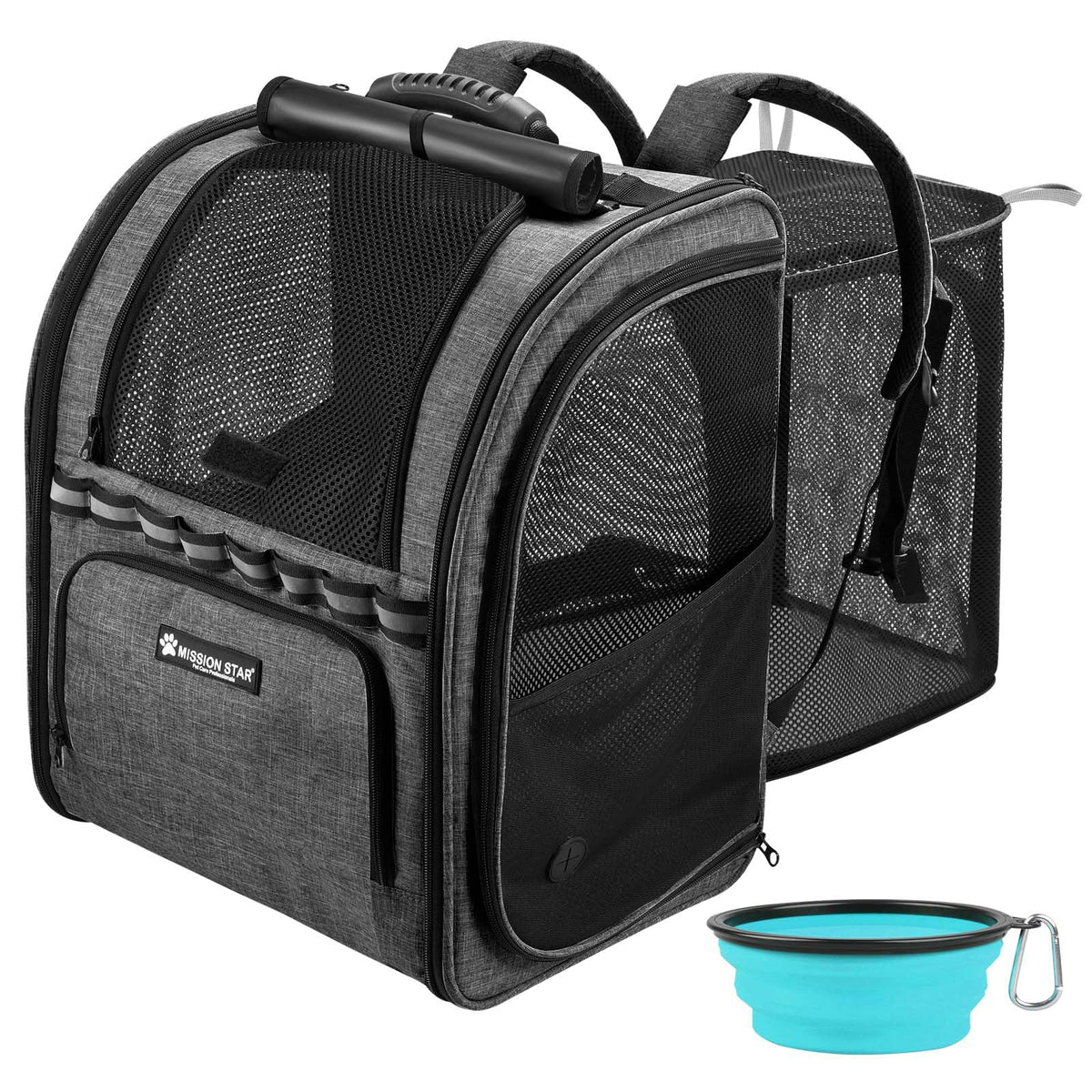 Expandable Breathable Mesh Cat Dog Carrier Backpack N6415