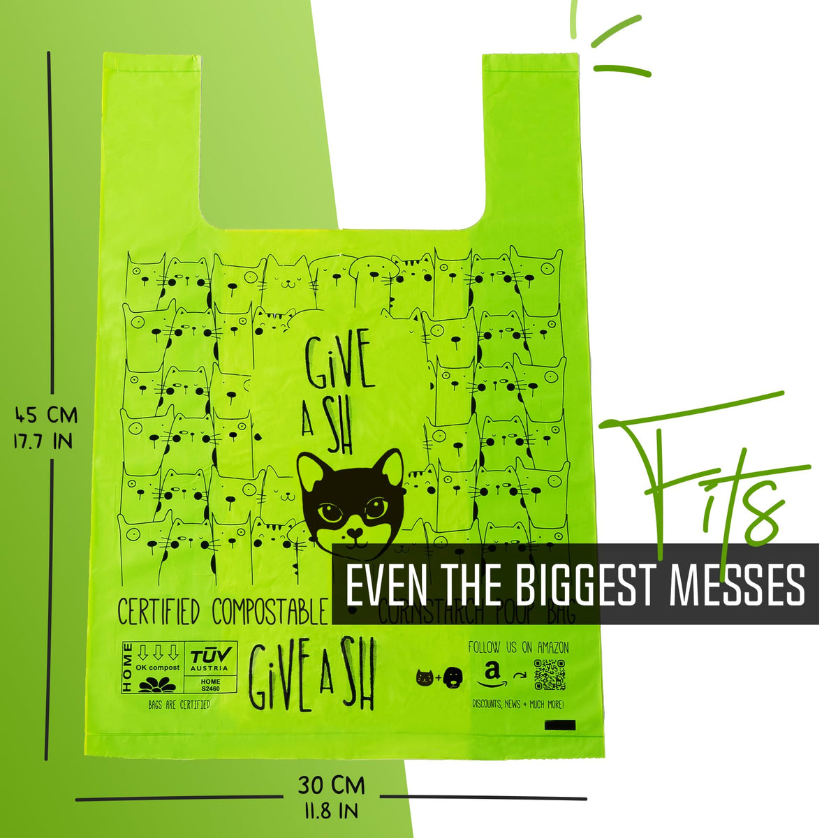 Compostable Cat Litter Bags XL 30 Count I978995
