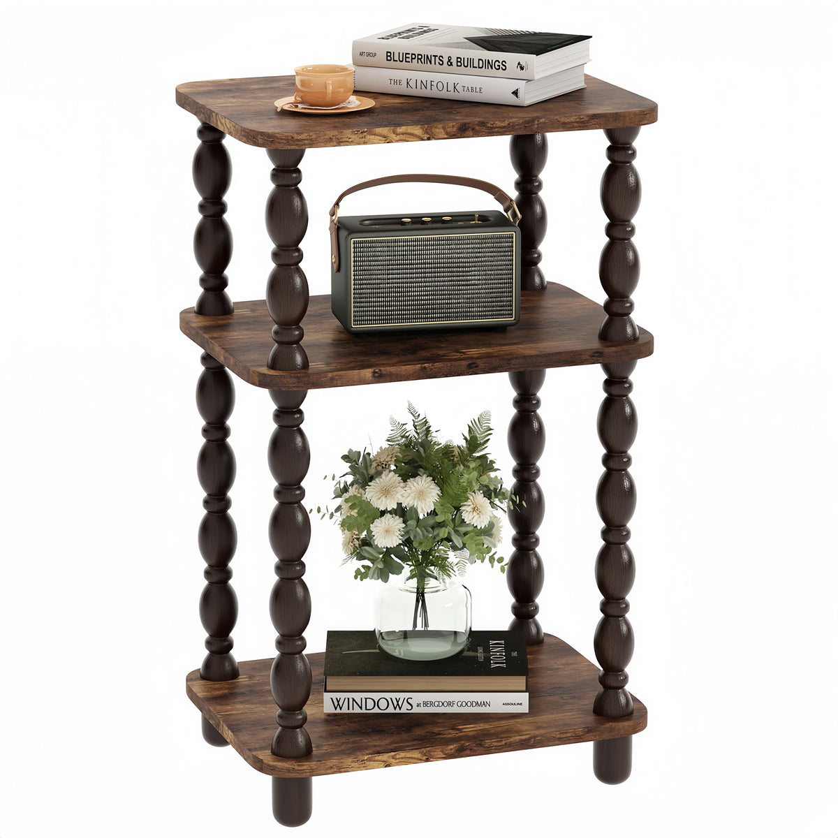 3-Tier Narrow End Table Q694165