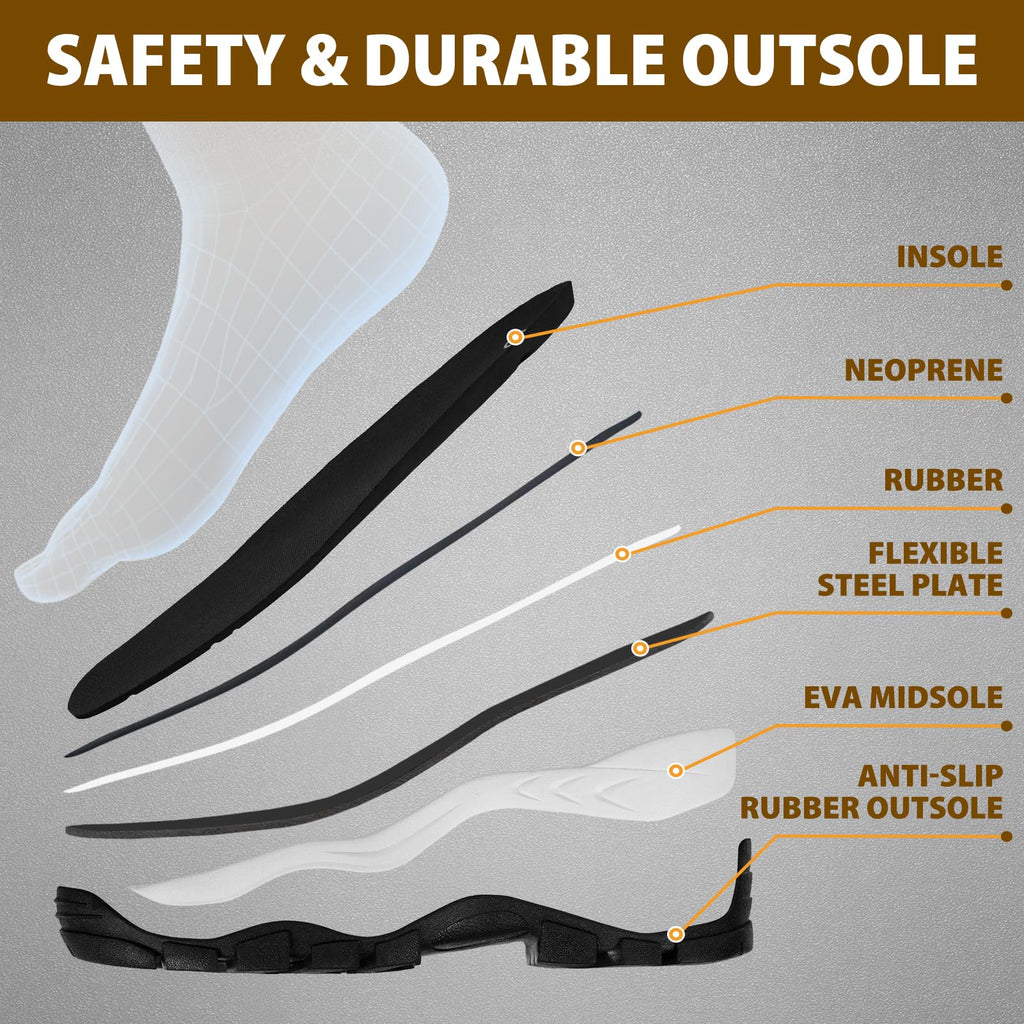 Steel Toe Waterproof Rubber Work Boots F459115