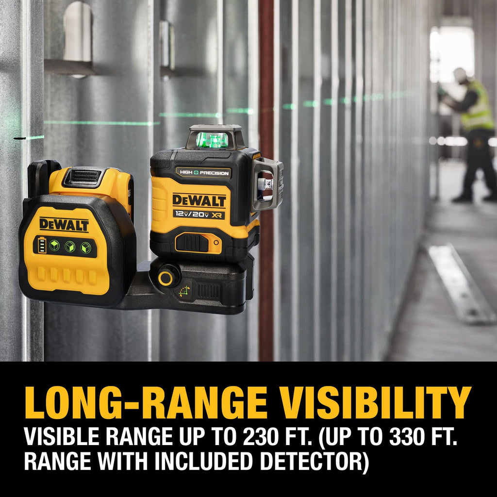 12V/20V MAX XR Line Laser, High Precision 3 X 360, Green G9858