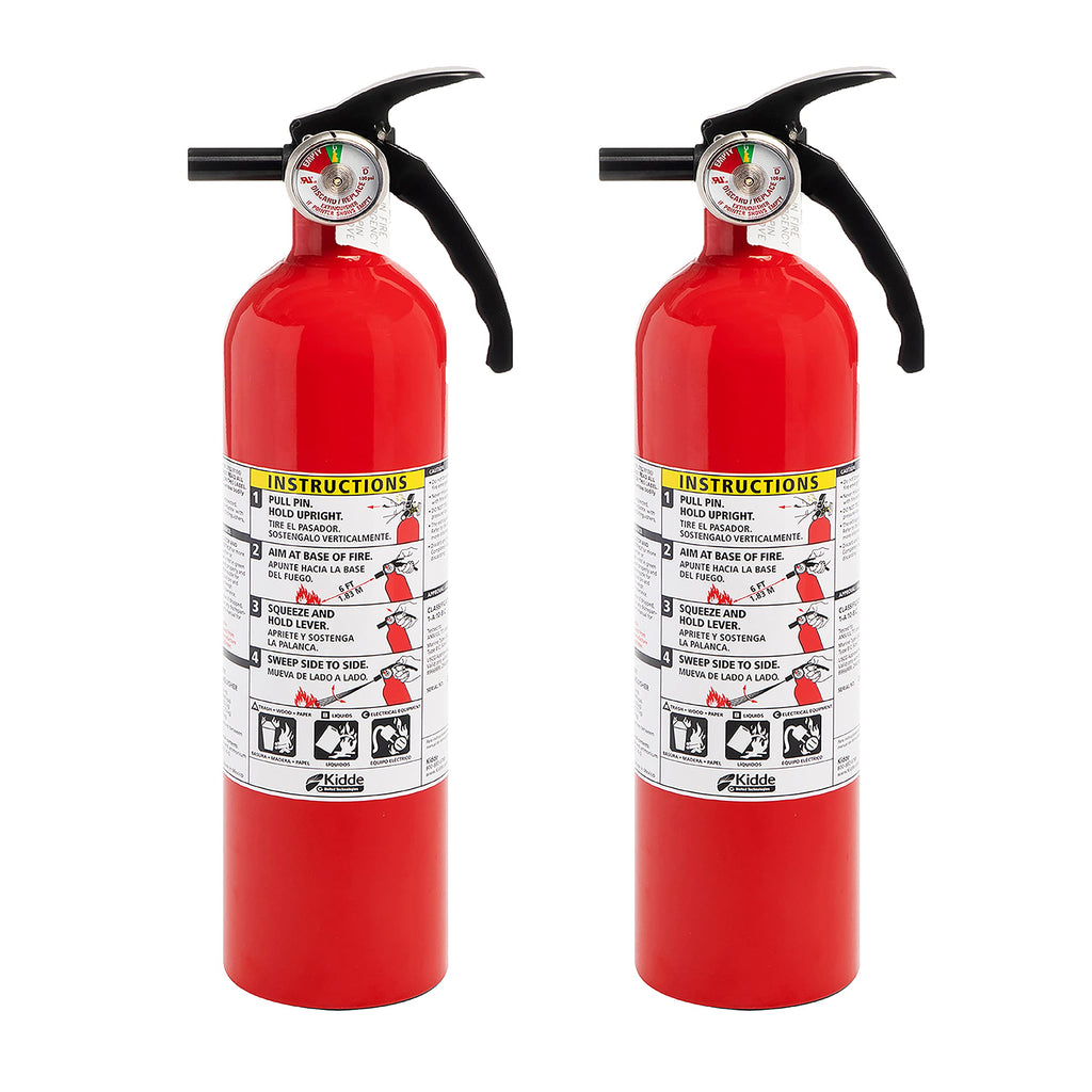 White 3.9 Lbs. Fire Extinguisher with Wall Mount E20750