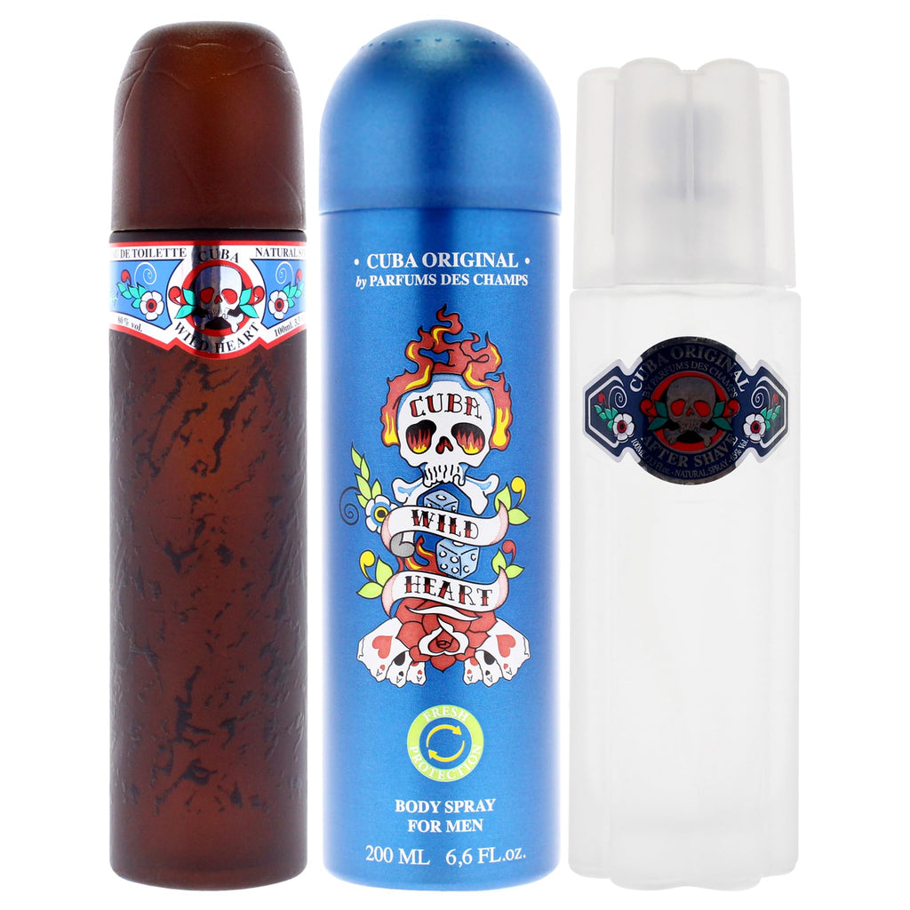 3 Pieces Eau de Toilette After Shave Body Spray Gift Set P880