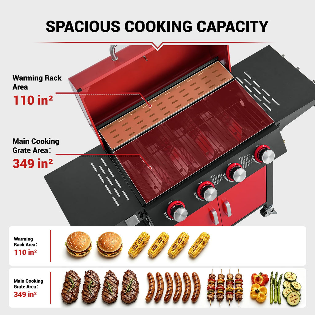 4-Burner Propane Gas Grill D194130