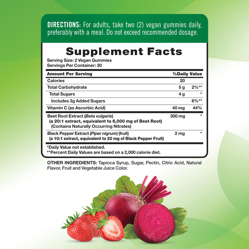 Beet Root Gummies 60 Count M123