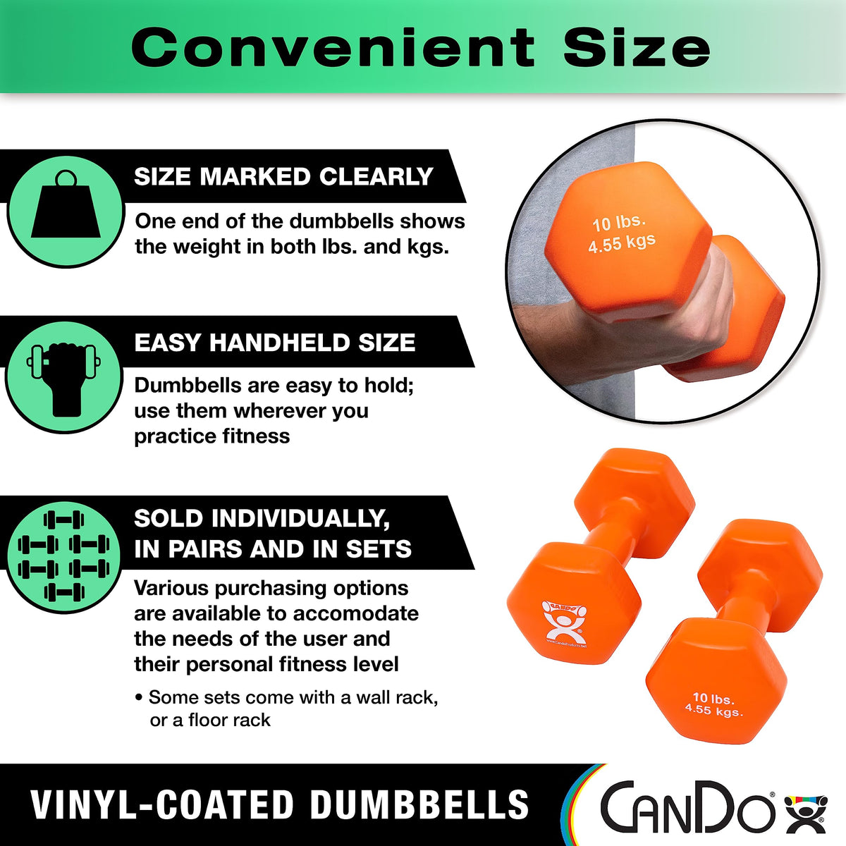 Vinyl Coated Dumbbells D9078