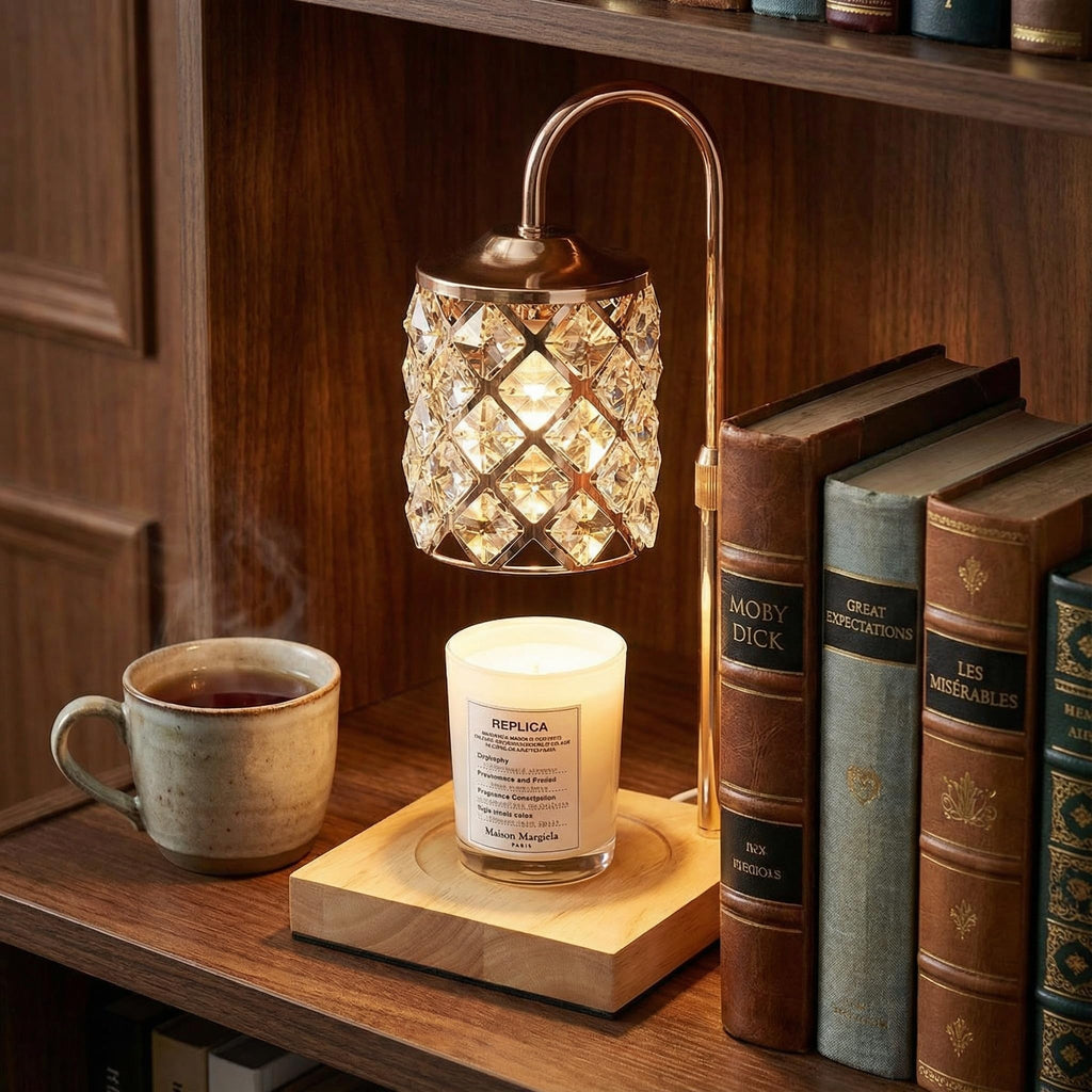 Dimmable Height Adjustable Candle Warmer Lamp with Timer and Remote X8776