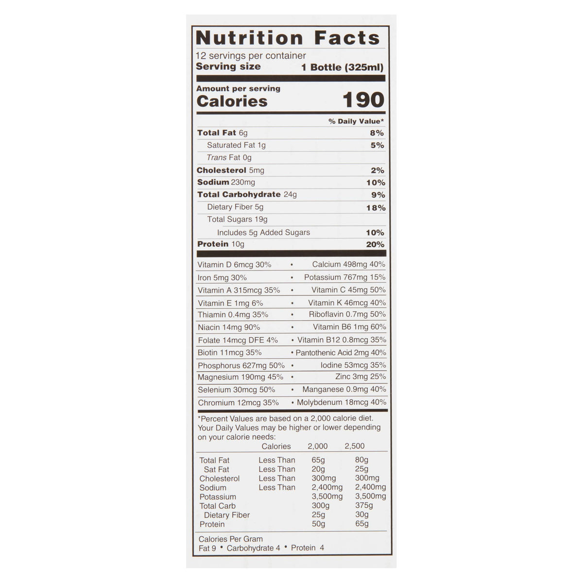 Creamy Milk Chocolate Meal Replacement Shake 11 fl oz 12 Count I428