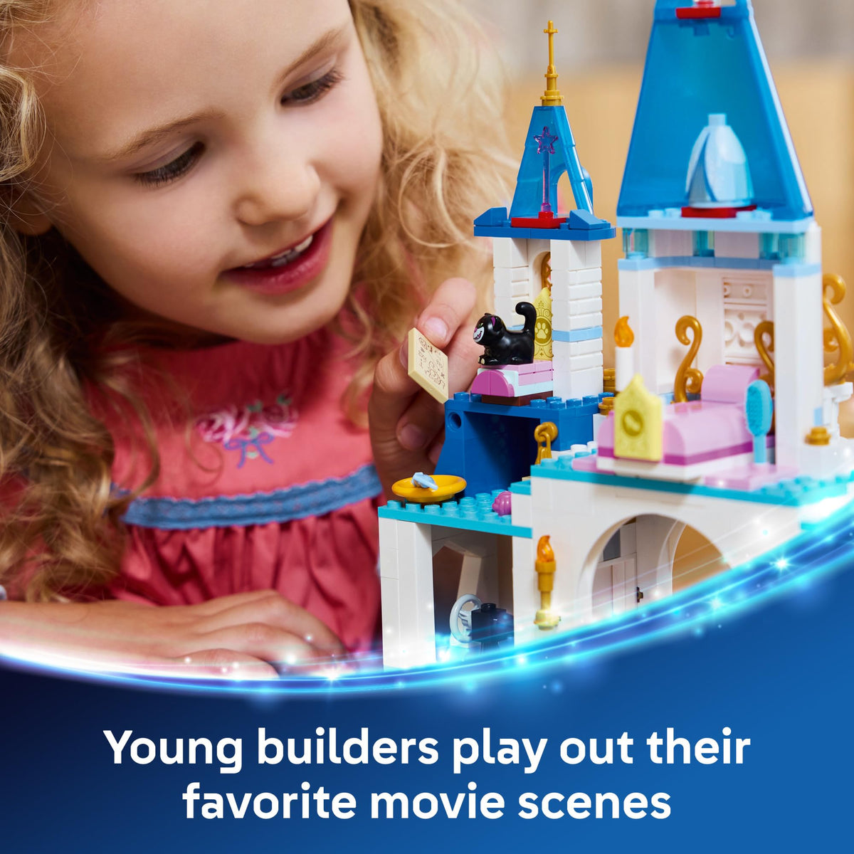 Disney Princess Castle Building Toy with 2 Minidolls D518