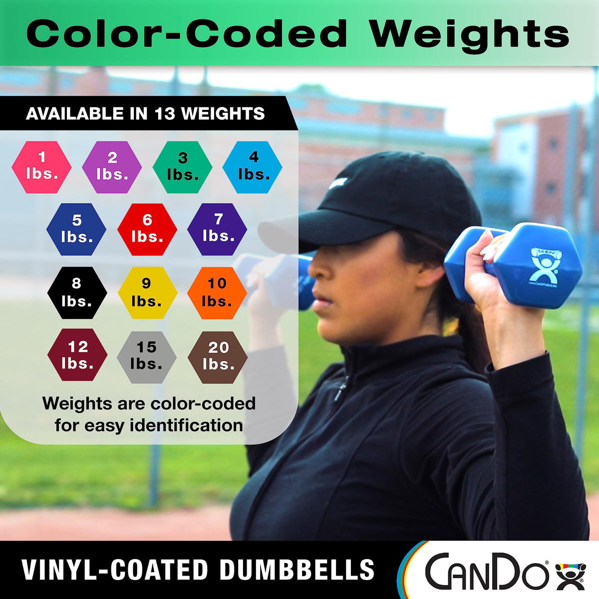 Vinyl Coated Dumbbells D9078
