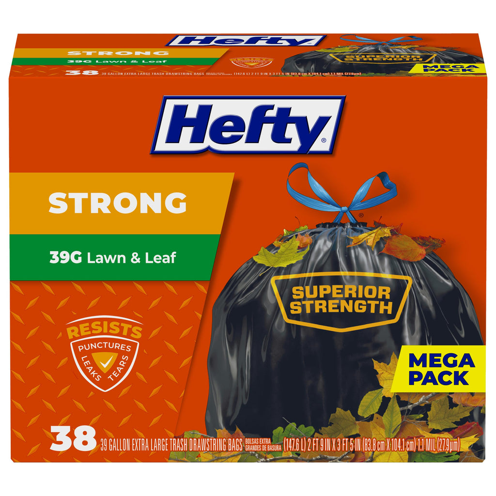 39 Gallon Black Heavy Duty Trash Bags Y291