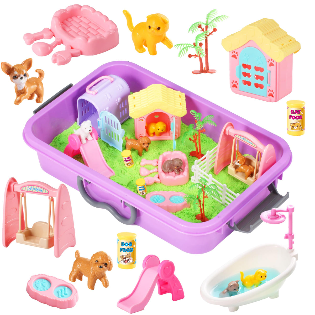Pet Sensory Bin Sand Box Kit X713