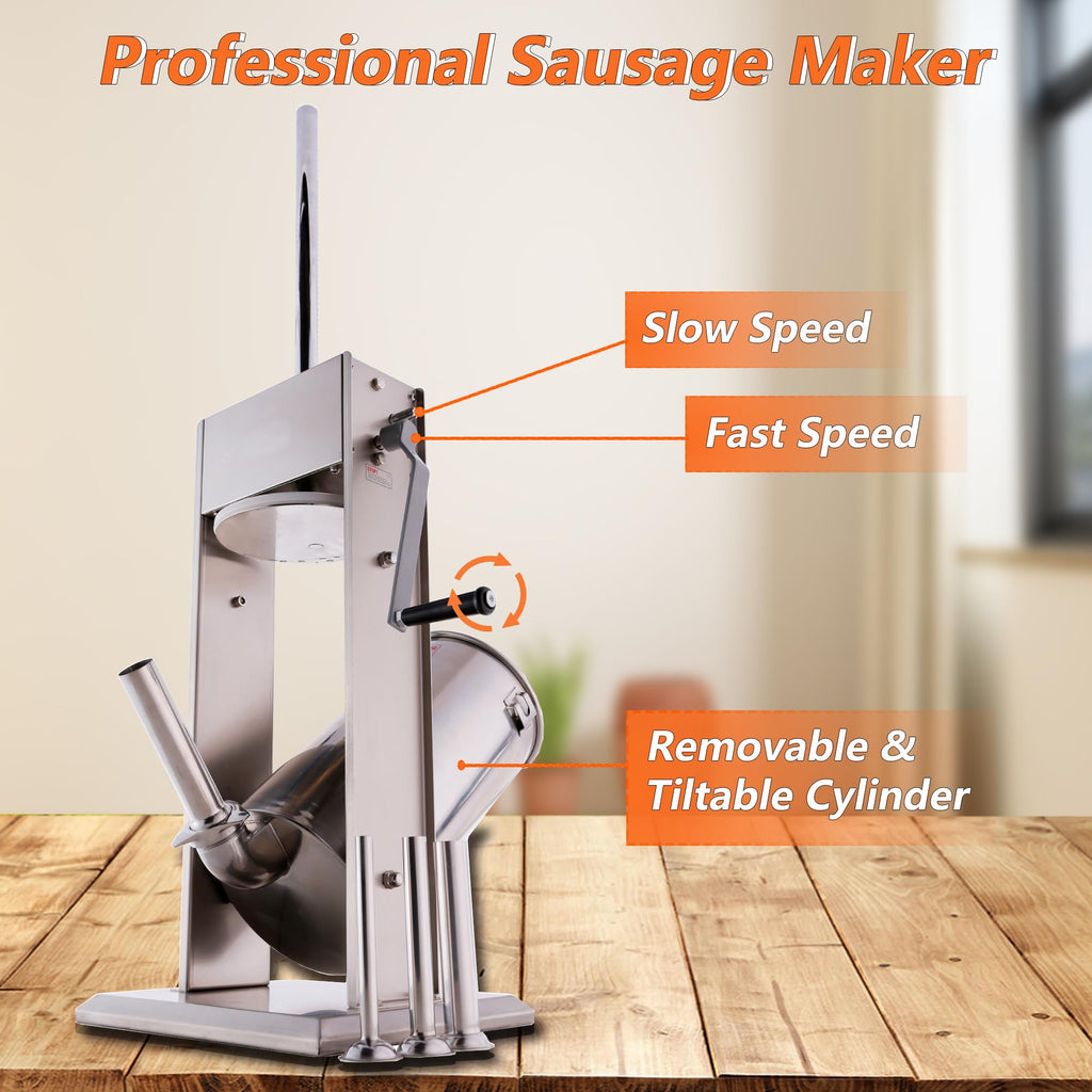 Stainless Steel Sausage Stuffer and Meat Mixer W8737