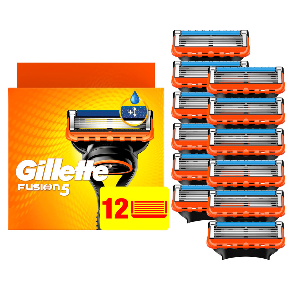 5-Blade Mens Razor Blade Refills, 12 Count Z725670