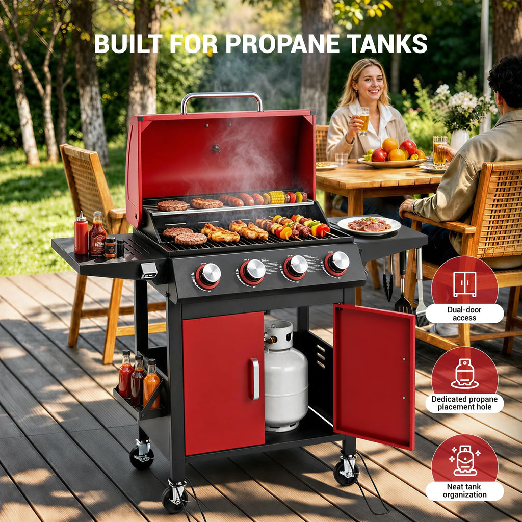 4-Burner Propane Gas Grill D194130