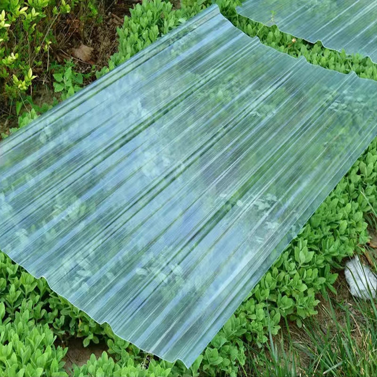 Corrugated Fiberglass Roofing Panels 8 pcs 35x63in Y7087