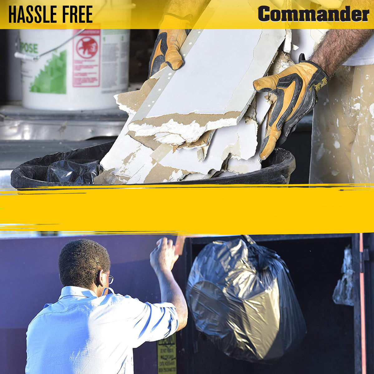 42 Gallon Trash Bags with Flap Ties 20 Count P387
