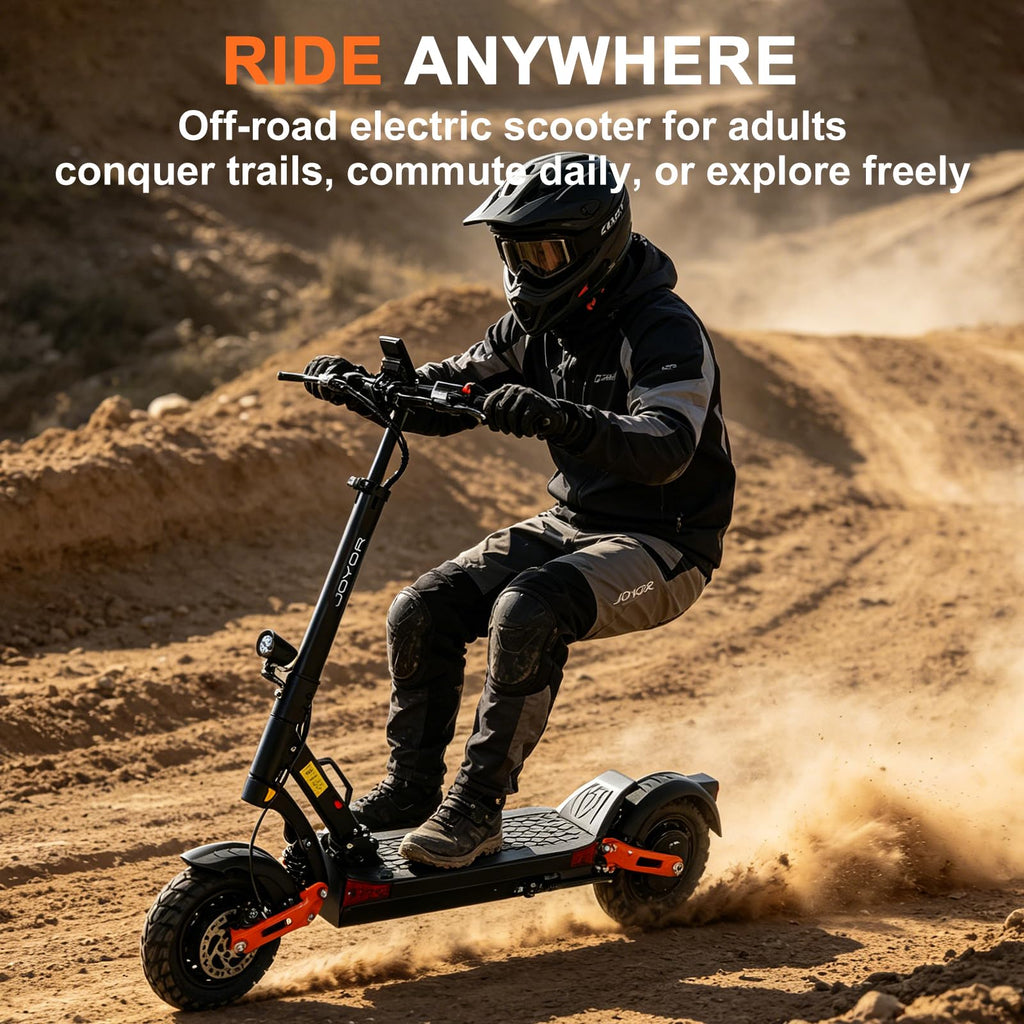 5600W Motor 46 MPH 27Ah Battery 10" Off Road Foldable Electric Scooter W546190