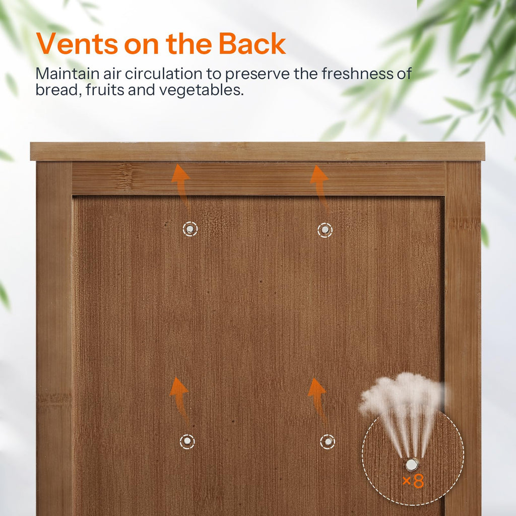 Bamboo 2-Tier Bread Box G457