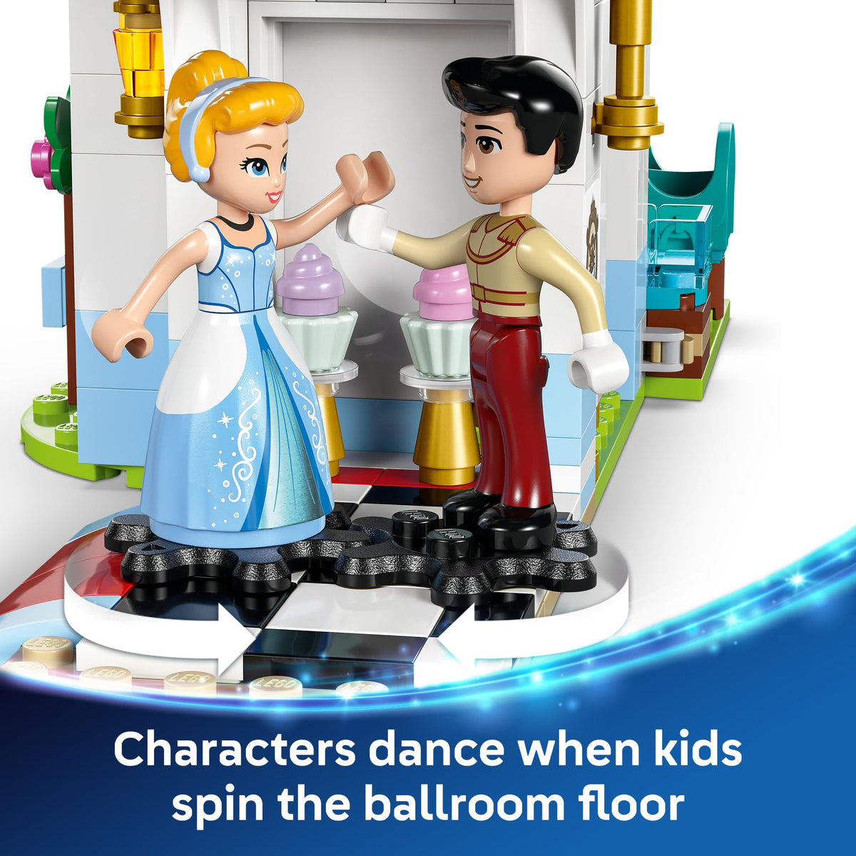 Disney Princess Castle Building Toy with 2 Minidolls D518