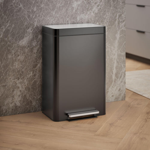 13-Gallon Stainless Steel Step Trash Can S4086