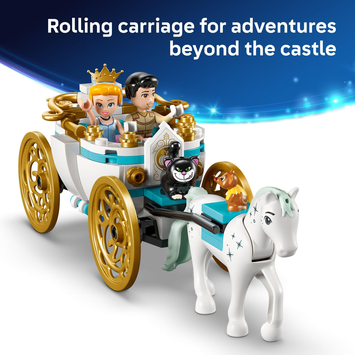 Disney Princess Castle Building Toy with 2 Minidolls D518