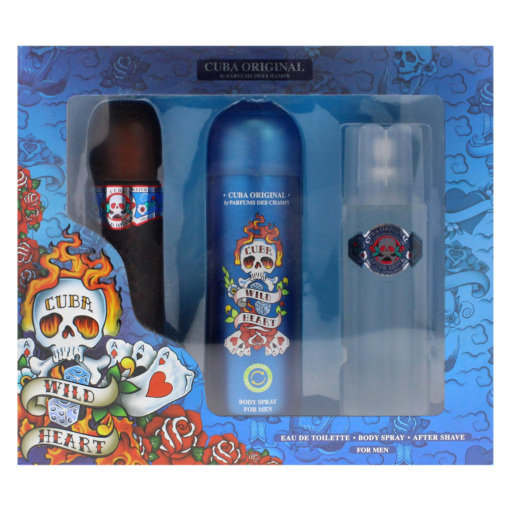 3 Pieces Eau de Toilette After Shave Body Spray Gift Set P880
