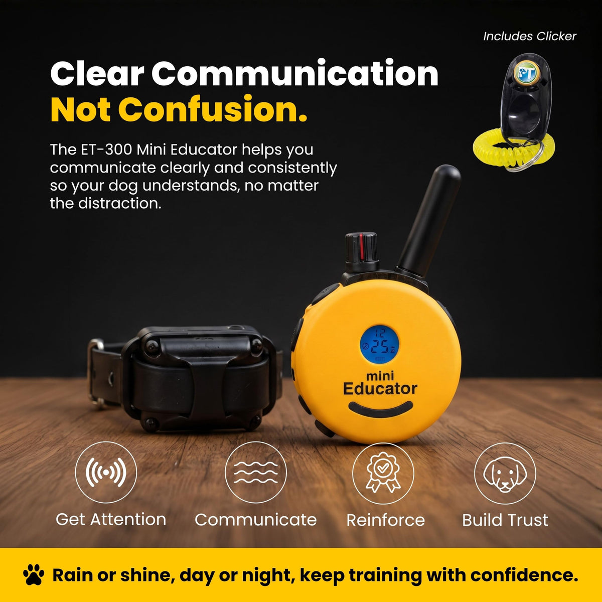 Waterproof Dog Training E Collar with Remote C64877
