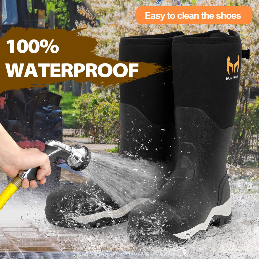Steel Toe Waterproof Rubber Work Boots F459115