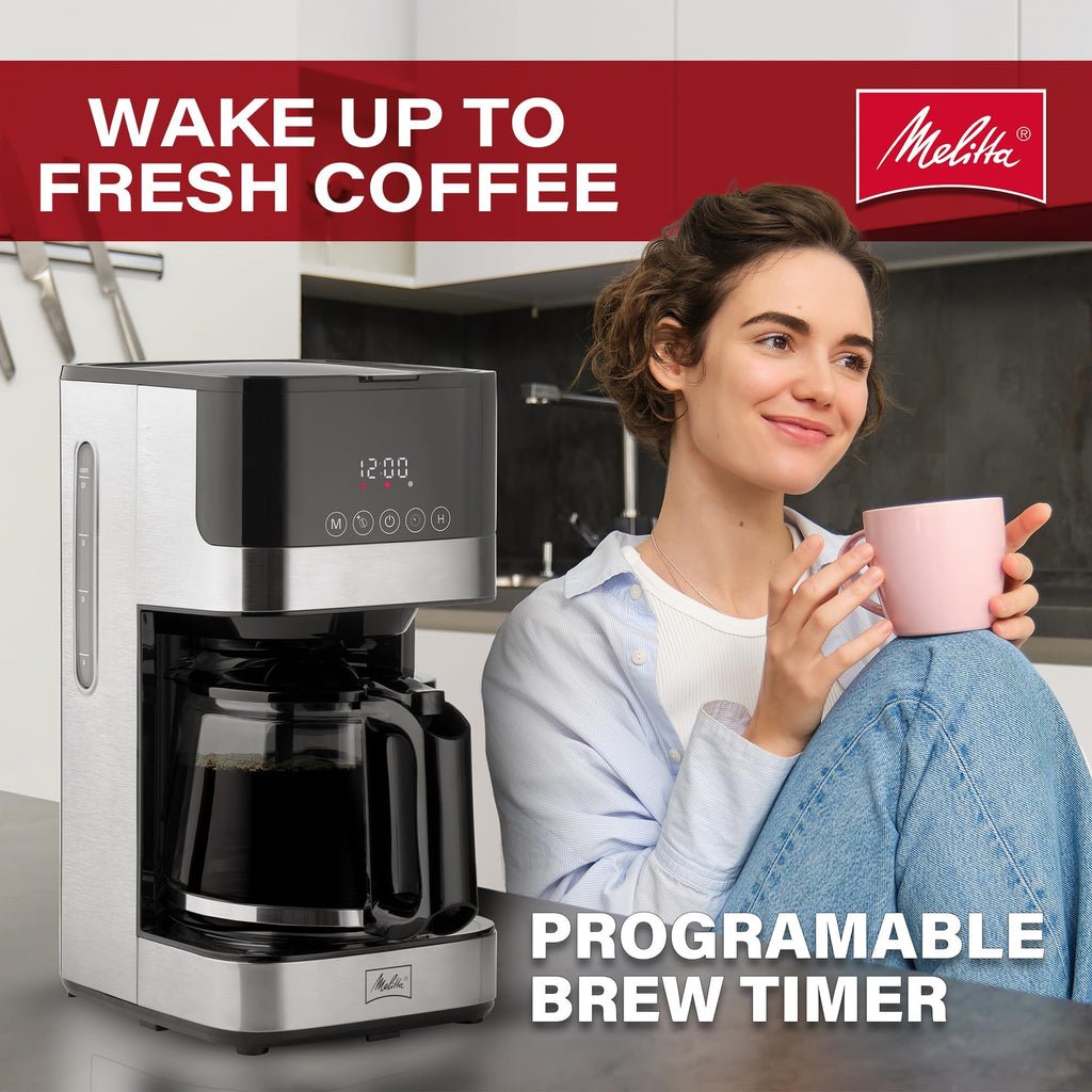 Glass Drip Coffee Maker with 10 Cup Carafe U648