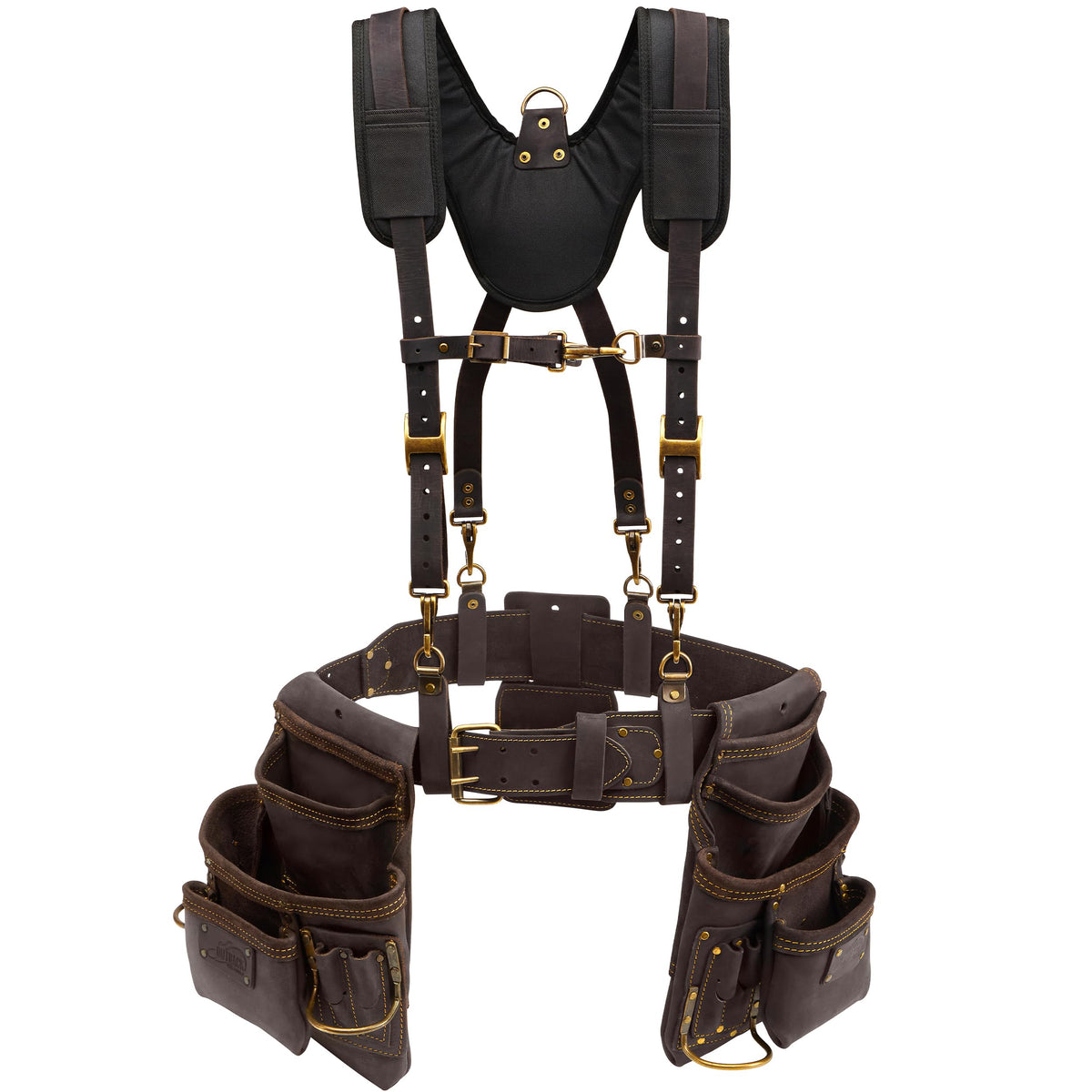 Leather Tool Belt with Suspenders Y921