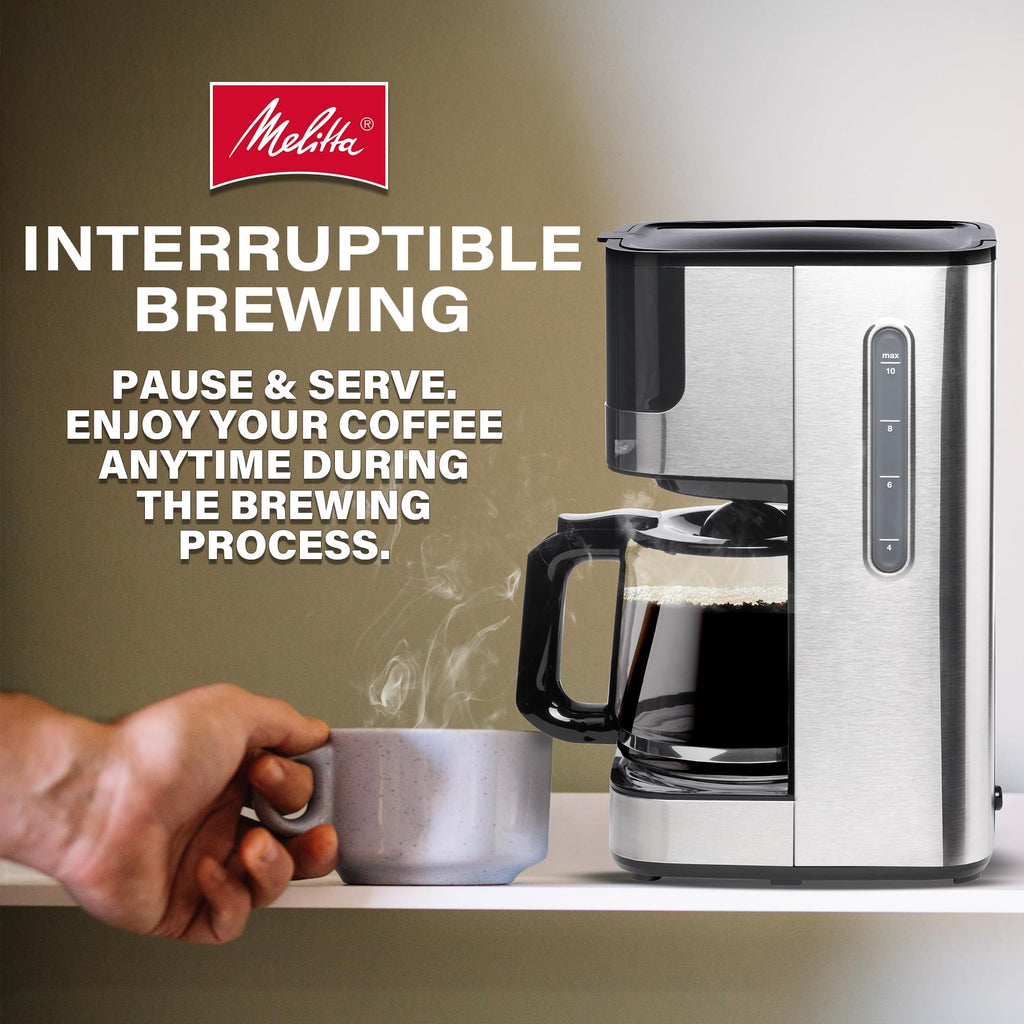 Glass Drip Coffee Maker with 10 Cup Carafe U648